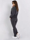 Insulated tracksuit for women sweatshirt and loose pants graphite FI762